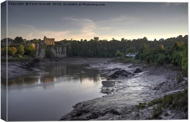 Chepstow Castle, South Wales Canvas Print by Kevin Arscott