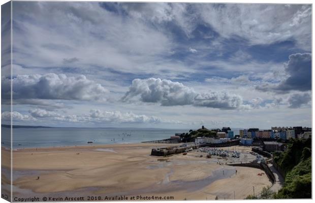 Tenby Harbour, Wales Canvas Print by Kevin Arscott