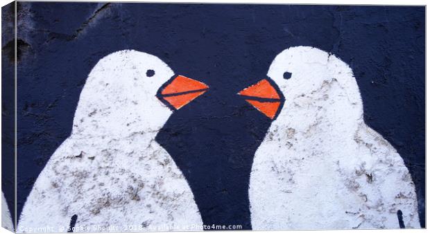 Lovebirds, Berlin Canvas Print by Sophie Shoults