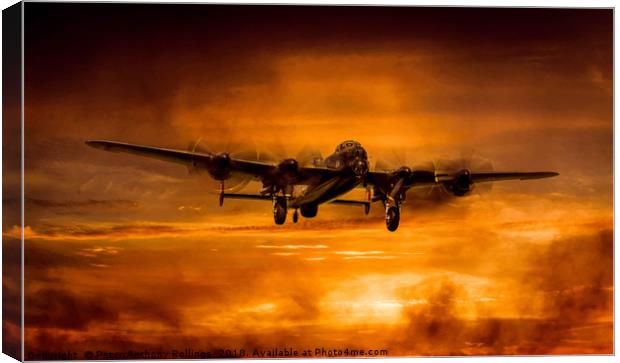 Sky Fire Canvas Print by Peter Anthony Rollings