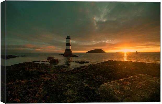 Penmon Rise Canvas Print by Peter Anthony Rollings