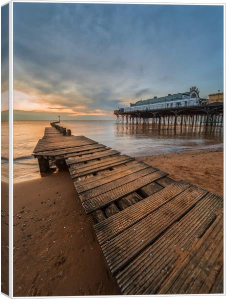 Jetty's & Piers Canvas Print by Peter Anthony Rollings