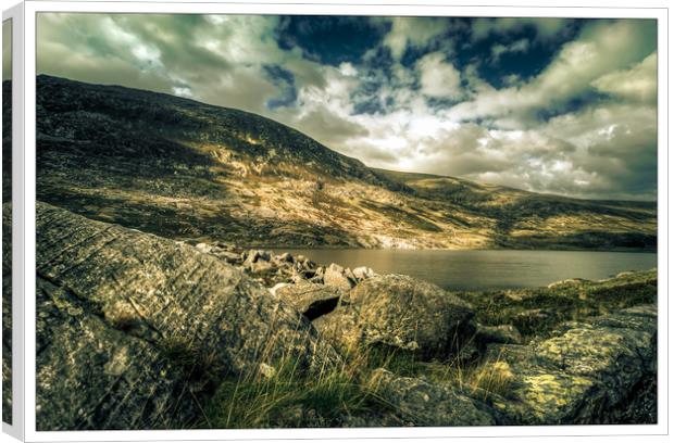 Welsh Mountains Canvas Print by Peter Anthony Rollings