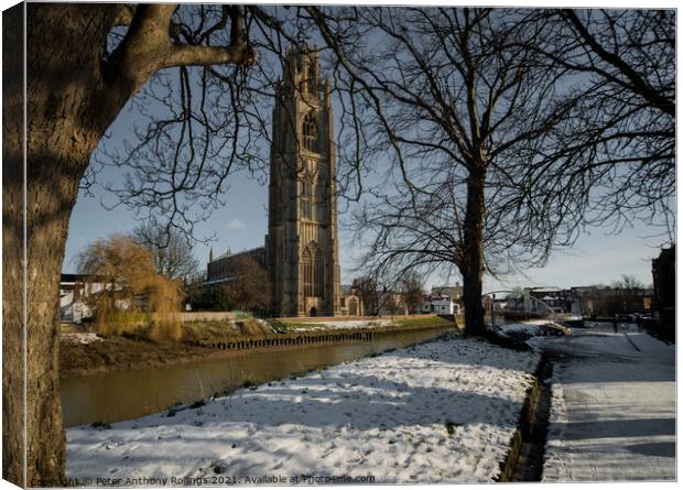 St. Botolph’s Canvas Print by Peter Anthony Rollings