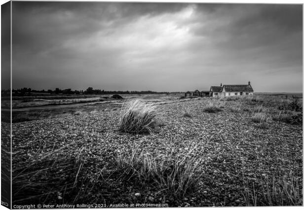 Shingle Street Canvas Print by Peter Anthony Rollings