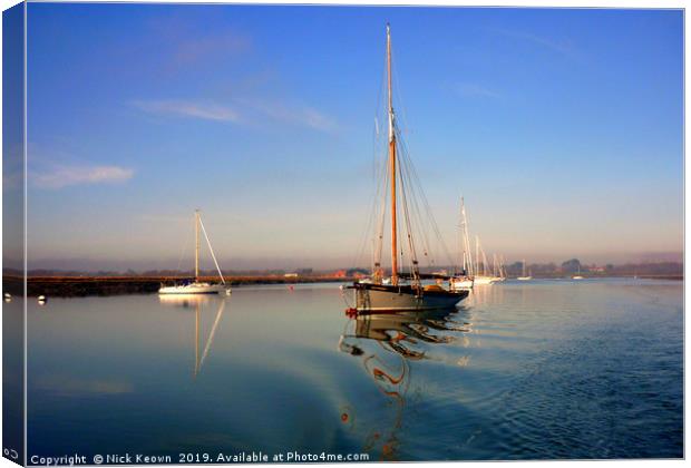 Beaulieu River in the winter Canvas Print by Nick Keown