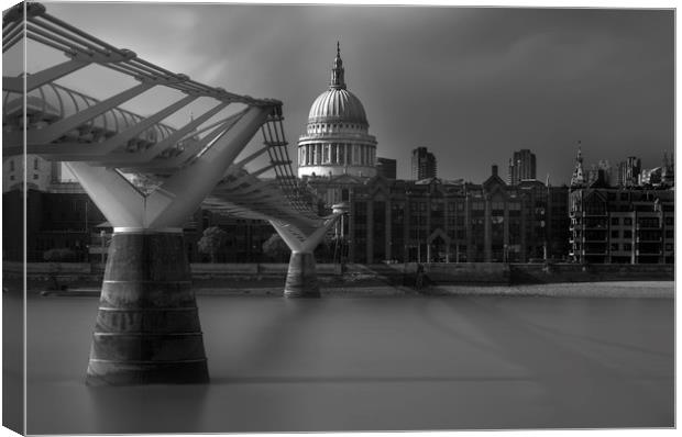 Millennium Bridge London Canvas Print by Tony Swain