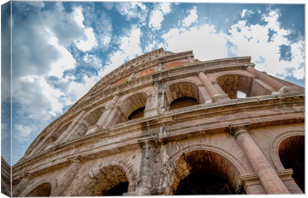 The Colosseum Rome Canvas Print by Tony Swain