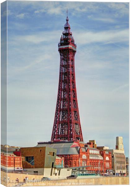 Blackpool Tower Canvas Print by Ross McNeillie