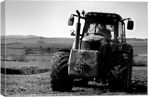 Spring Ploughing in Ayrshire Canvas Print by Ross McNeillie