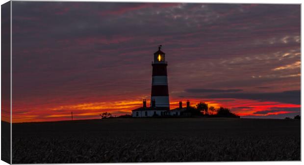 Happisburgh lighthouse Canvas Print by Dorringtons Adventures