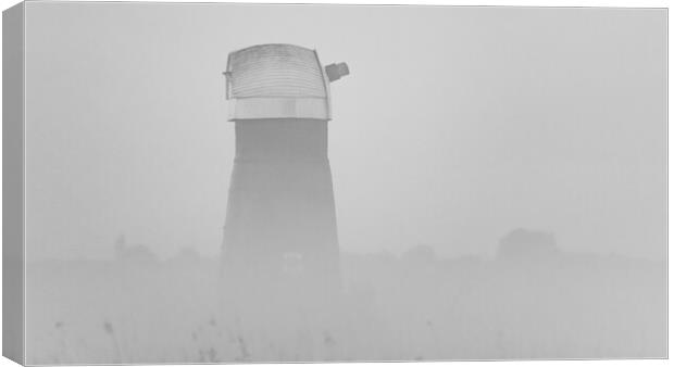 Windmill in the mist Canvas Print by Dorringtons Adventures
