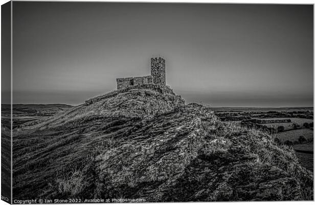 Brentor church, Dartmoor  Canvas Print by Ian Stone