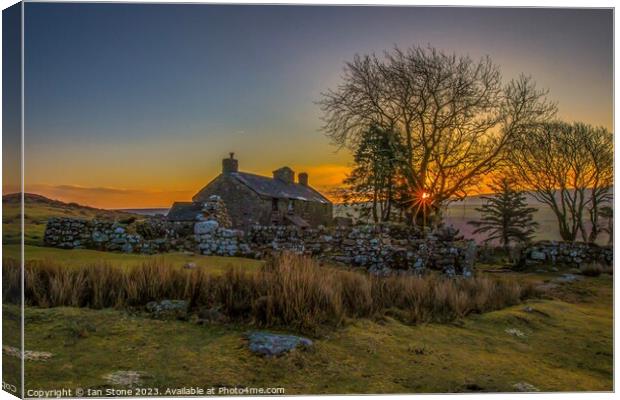 Majestic Sunrise on Dartmoor Canvas Print by Ian Stone