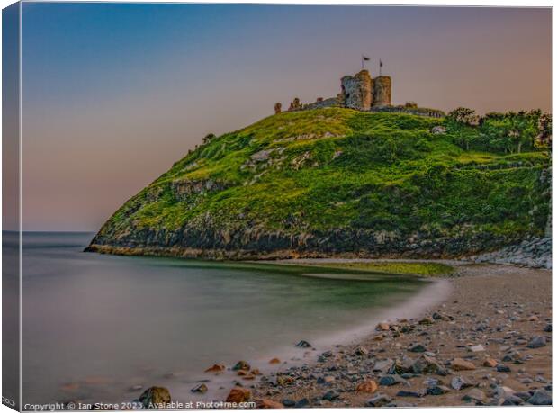 Criccieth Castle  Canvas Print by Ian Stone