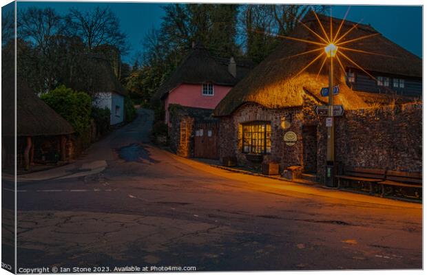 Enchanting Sunrise at Cockington Village Canvas Print by Ian Stone