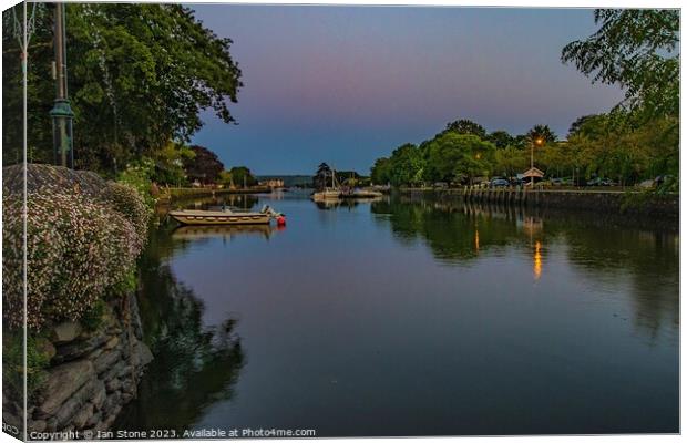 A calm evening on the estuary  Canvas Print by Ian Stone