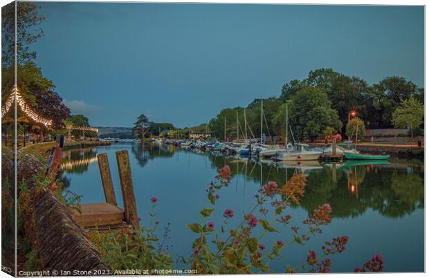 A summer’s evening by the estuary  Canvas Print by Ian Stone