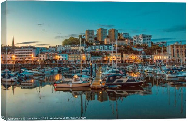 Torquay Harbour  Canvas Print by Ian Stone