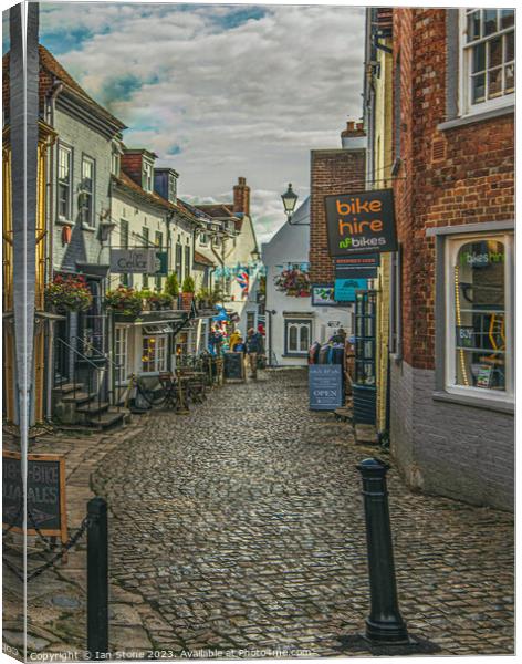 Lymington in Hampshire  Canvas Print by Ian Stone
