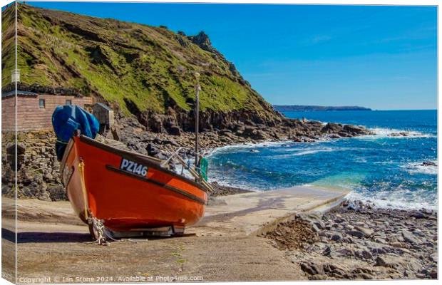 Priest’s Cove, Cornwall  Canvas Print by Ian Stone