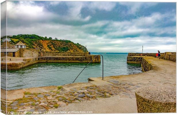 Charlestown in Cornwall Canvas Print by Ian Stone