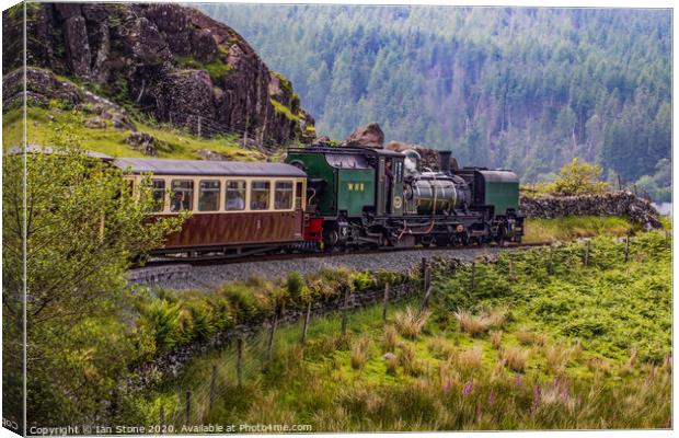Welsh Highland Railway , North Wales. Canvas Print by Ian Stone