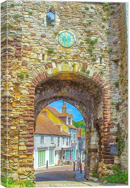Timeless Beauty Landgate Arch in Rye Canvas Print by Ian Stone