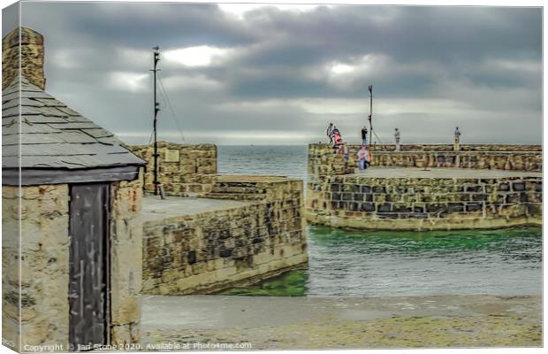 Charlestown, Cornwall  Canvas Print by Ian Stone