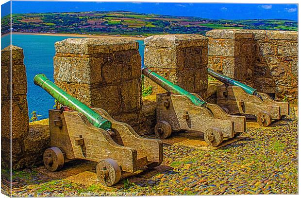 Cornwall castle  Canvas Print by Ian Stone