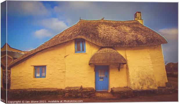 Fisherman’s cottage , Hope Cove  Canvas Print by Ian Stone