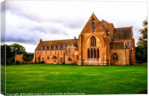 Pluscarden Abbey Canvas Print by Rosaline Napier