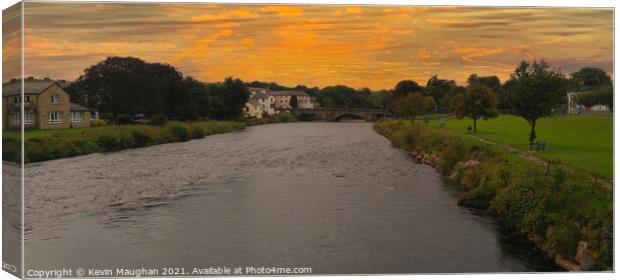 River Derwent At Cockermouth Canvas Print by Kevin Maughan