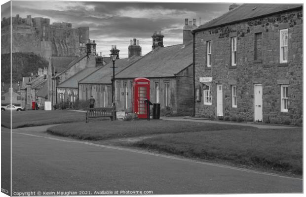 Red Phone Box And Red Post Box Canvas Print by Kevin Maughan