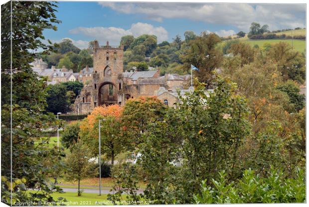 Jedburgh Abbey  Canvas Print by Kevin Maughan