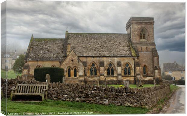 St Barnabas Church In Snowshill Canvas Print by Kevin Maughan