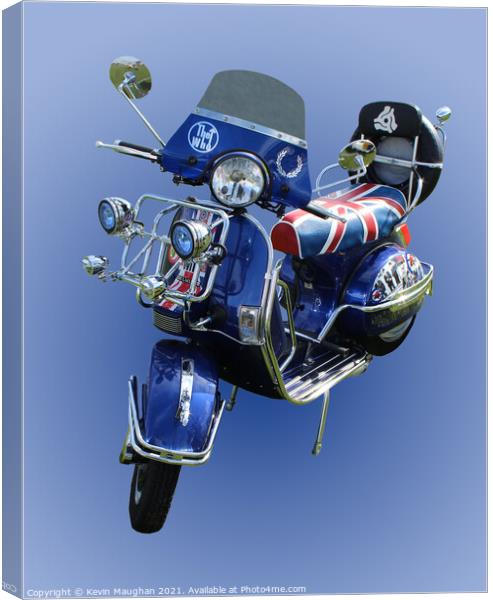 LML Vespa Scooter Canvas Print by Kevin Maughan