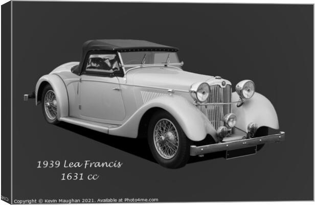 1939 Lea Francis Canvas Print by Kevin Maughan