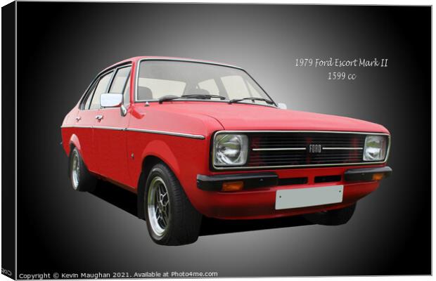 1979 Ford Escort Mark II Canvas Print by Kevin Maughan