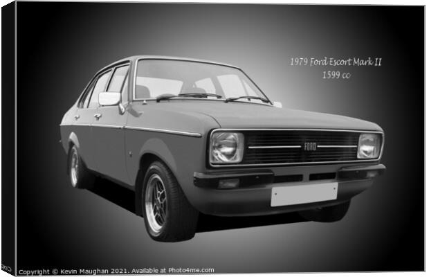 1979 Ford Escort Mark II Canvas Print by Kevin Maughan