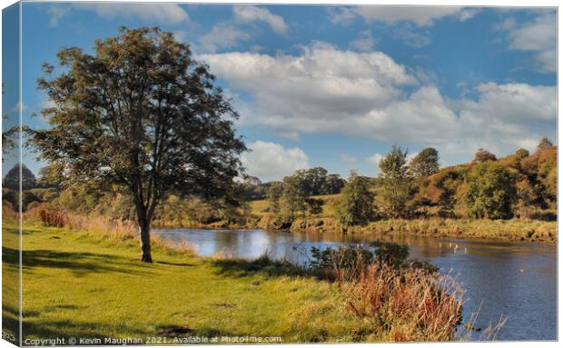 Serene Warkworth's River Coquet Canvas Print by Kevin Maughan