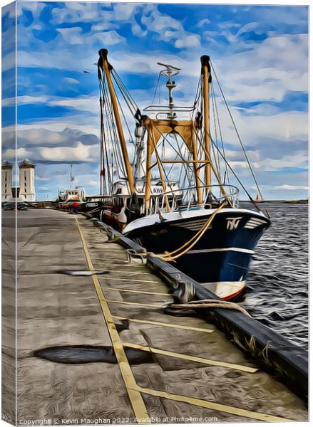 The Serenity of North Shields' Fish Quay Canvas Print by Kevin Maughan
