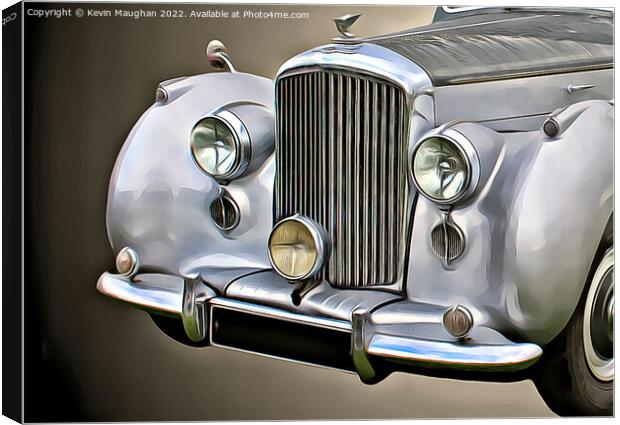 1954 Bentley R Type Close Up (Digital Art) Canvas Print by Kevin Maughan