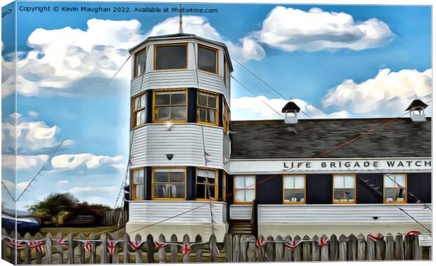 The Heroic History of Life Brigade Watch House Canvas Print by Kevin Maughan