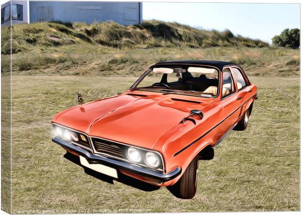 1977 Vauxhall Viva (Digital Art) Canvas Print by Kevin Maughan