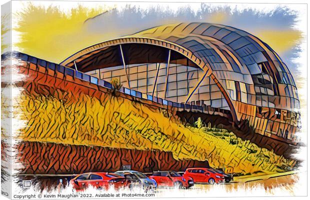 The Iconic Sage Gateshead Canvas Print by Kevin Maughan
