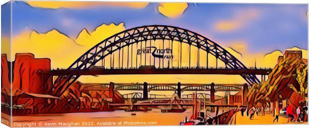 Majestic Tyne Bridge Canvas Print by Kevin Maughan