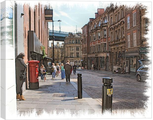 The Majesty of Newcastle's Urban Landscape Canvas Print by Kevin Maughan