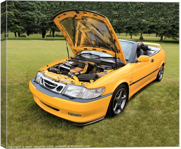 The Glorious Saab Convertible Canvas Print by Kevin Maughan