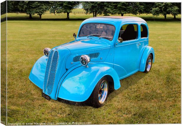 Ford Pop Hot Rod Blue Canvas Print by Kevin Maughan